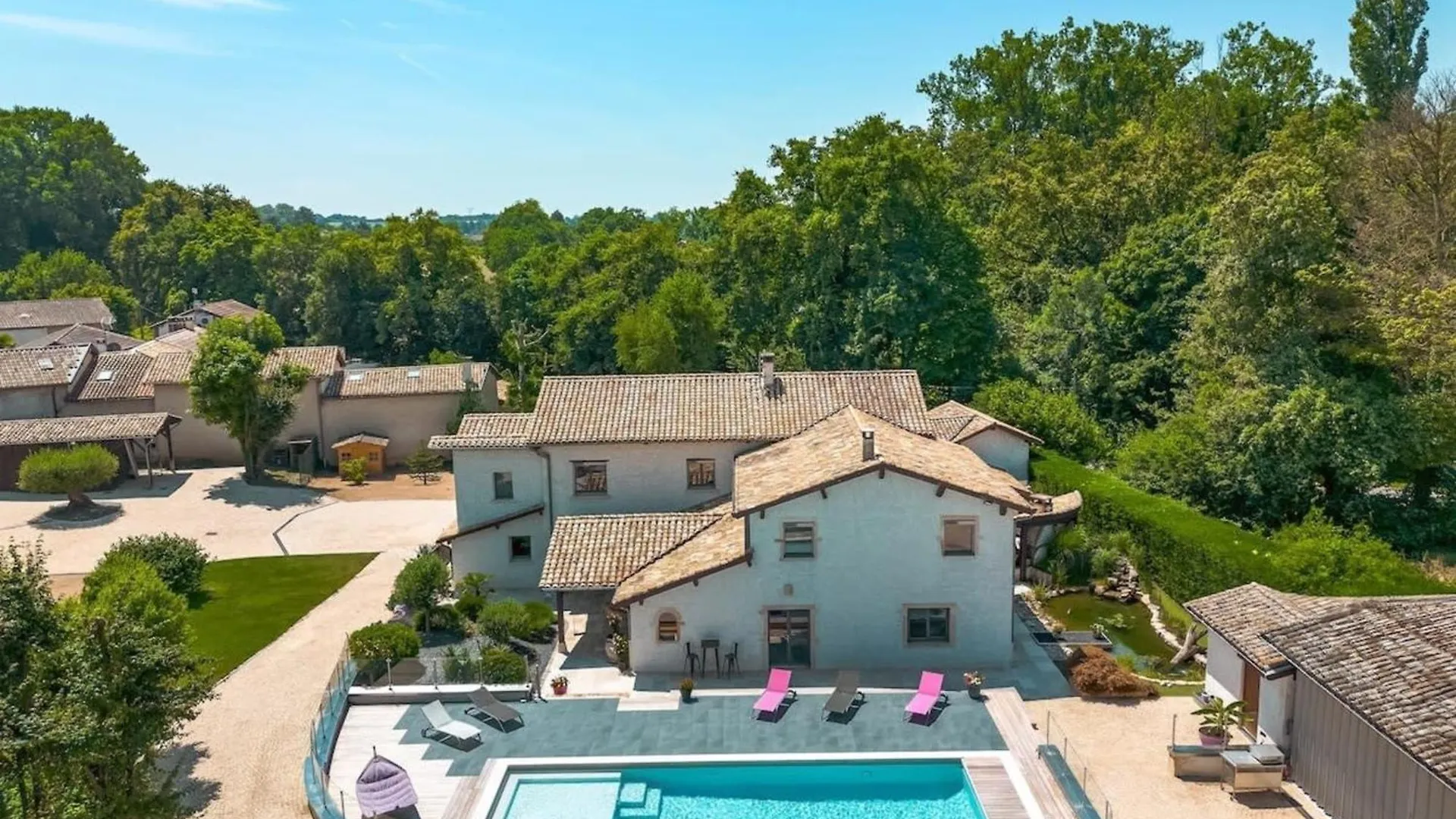Fabulous Beaujolaise - 12P - Piscine Villa Fareins Holiday home